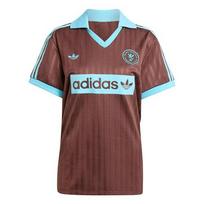 adidas Originals SS25 FUTBOLO ĮKVĖPTAS Futbolo marškinėliai Moteriški JY3542 M ruda