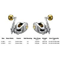 2026 Metal Baitcasting Reels 6.3:1 High Speed Gear Ratio 12KG Max Drag Perfect for Freshwater & Saltwater Fishing Waterproof and Corrosion Resistant Left Hand