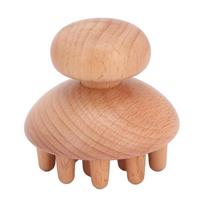 Wooden Material Manual Massage Tool Ergonomic Handle Wood Massage Tool  Full Body Use
