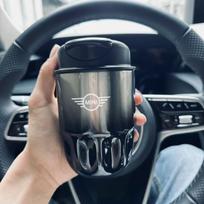 Apsaugantis nuo nudegimo termosas automobilio gėrimo puodelis nerūdijančio plieno kavos gėrimų puodelis skirtas MINI Cooper Countryman Clubman F54 F56 F55 F60 R60 R juoda