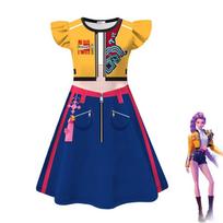 KPop Demon Hunters Rumi Costume Dress 140cm Singer Cosplay Stage Party Uniform 100 cm