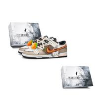 Nike Dunk Neslystančios, Atsparios dilimui, Žemakulnės, Riedlentės Batai, Unisex, Ruda Balta DD1391-100(Team202--DĖŽUTĖ) 44 white