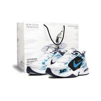 Nike Air Monarch 4 Chunky Sneakers Unisex Low Top Blue/Black 415445-102(Team1495-) 36