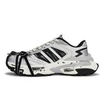 Adidas XLG STORM RTHS Future Silver Bundle Abrasion Resistant Low top Chunky Sneakers Unisex Black White Silver JS0059(TeamR-) 40⅔
