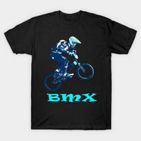 Men Black Print T-shirt Bmx No-Cut Transfer Paper Print Cotton Tshirt S juoda