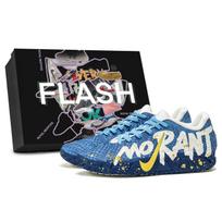 Nike Ja Morant 3 Shock Wave Atsparūs dilimui Žemi Krepšinio Batai Vyriški Mėlyni Balti HF2794-100(Team296--S-BOX) 40.5
