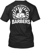 Barber Premium Tee 100% Cotton T-shirt Mens Tees Top Made In the USA T-Shirt Tee Top Unisex S įvairiaspalvis