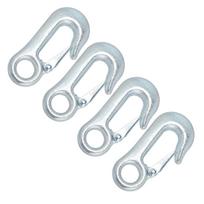 4Pcs Winch Hook Galvanized Clevis Slip Set Kit with     for Trailer Ship