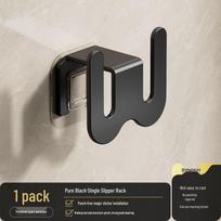 Wall-Mounted Bathroom Shoe Rack: No-Drill Behind-Door Slipper Holder and Toilet Storage Solution