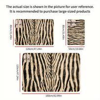 VIKAMA Flannel Leopard Print Doormat With Non-Slip Backing Ideal for Entryways, Kitchens, Living Rooms, and Bathrooms Home Decor 40x 60cm