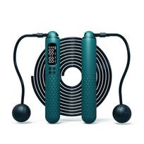 Smart Rechargeable Cordless Jump Rope with Weighted Balls and Heavy Duty Steel Wire – Perfect Gift