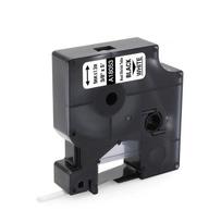 Su DYMO Rhino suderinama kembrikinė juostelė A 18053 9 mm x 1.5 m balta juostelė/juodas tekstas