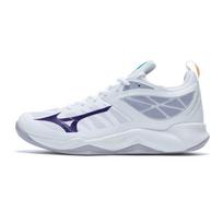 Mizuno Wave Dimension V1GC224020 Moteriški tinklinio bateliai Balti/Violetiniai Indigo/Kamelijos Rožiniai 36