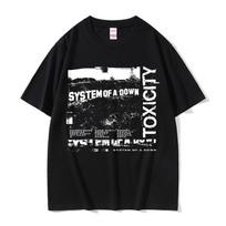 2025 System of A Down Toxicity Album Graphic Unisex Women Gothic Rock Oversized Streetwear Unisexs 90s Alternative Metal Tshirts S