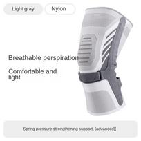1 PC Cold-Proof Knee Pad Sleeve for Basketball Knitted Nylon Knitted Nylon Sports Knee Pad  Fitness gray-L