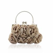 Elegant Rose Evening & Bridesmaid Handbag abrikosas
