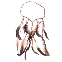 Bohemian Feather Hairband Women'S Festive Masquerade Carnival Hippies Costume Indian Prom Long Tassel Hair Accessories