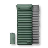 Wilderness Camping Tent Inflatable Air Mattress with Foot Pump - 10cm Thick Moisture-proof Sleeping Pad 193*65*10cm Inflated