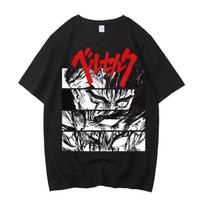 Anime Berserk T-shirt Summer Women's Short Sleeve T-shirt Printed Top Trendy T-shirt Fan Clothing Graphic T Shirts Y2K Top XS