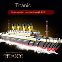 58CM Titanic Brick Playset Giant Cruise Ship Brick Playset Scale Ratio Model Boat Brick Playset Children Toys  Playsets Christmas Holiday Gift Present
