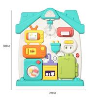 Toys Educational Baby Sensory Busy Board Montessori Music Lights Switch Multifunction Travel Play Early Activities Toy for Kids
