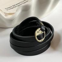 Fashion Brown Artificial Leather Necklace Choker for Women Adjustable Bracelet Multifunctional Choker Waist Chain Trendy Jewelry juoda