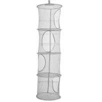 4 Layers Mesh Folding Kids Toys Storage Rack Hanging Basket Sundries Organizer pilka