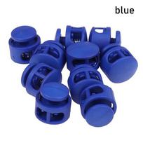 10Pcs Paracord Lanyard Spring Cord Lock Stopper DIY Shoelace Backpack Sportswear Shoelace Rope Clamp Bag Parts Accessories mėlyna