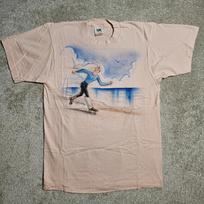 Vintage 90s Pink Ice Skater FoTL Airbrush T-shirt Mens M Grunge Preppy Ironic 90 M