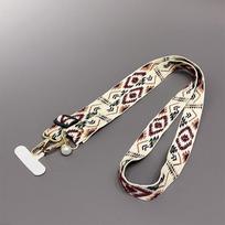 1Pc Retro Pattern Neckband Phone Lanyard Anti-loss Adjustable Crossbody Phone Straps Mobile Phone Hanging Chain For Women Gift