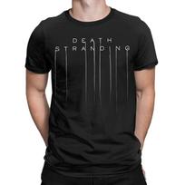 Vyriški Moteriški DEATH STRANDING Logotipo Marškinėliai Medvilniniai Spausdinti Marškinėliai Drabužių Rinkiniai S juoda