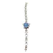 New Y2K Pocket Watch Charm Bracelets Zinc Alloy Star Shape Charm Clock Pendant Adjustable Chain Bag Decoration Women mėlyna