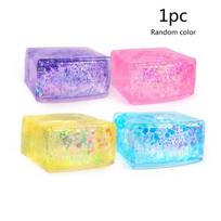 Shiny Maltose Cube Squeeze Toy Simulated Tofu Small Ice Cubes Anti Stress Slow Rebound Sensory Fidget Toy Decompression Gift Presents
