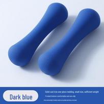 Bone-Shaped Cast Iron Dumbbells, 2kg - Women's Fitness, Home Gym, Belly Slimming, Yoga 0.5kg single giliai jūros mėlyna spalva