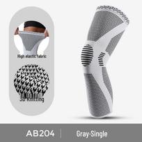 Breathable Non-Slip Compression Knee Brace for Sports Gray Single M