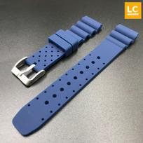 20mm Silicone Dive Watch Strap for Seiko, Tissot, Citizen, Mido, Conquest 20mm mėlyna