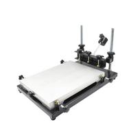 Rankos atspaudo padėklas Šilkografijos stalas su rėmo spaustuvu - Mažas, Vidutinis, Didelis Large with Aluminum Plate white