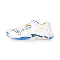 Mizuno Wave Lightning Z8 White Moroccan Blue Unisex Sneakers Carrot-Curl V1GA240056 38.5