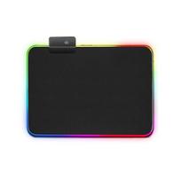 LED šviesos pelės kilimėlis RGB klaviatūros dangtelis Stalo kilimėlis Spalvingas paviršius Pelės kilimėlis Neslystantis kelių dydžių šviečiantis kompiuterinis žaidėjas kompiuteriui A 25cm x 30cm