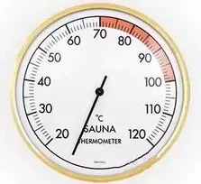 Termometras - TFA 11, metalo apdaila