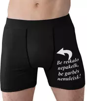 Vyriški apatiniai "Be garbės nenuleisk!"