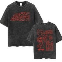 Retro roko Arctic Monkeys muzikos albumas Graphic TShrit Couple Vintage Washed Oversized marškinėliai trumpomis rankovėmis S
