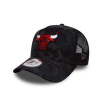Casquette - New Era - Chicago Bulls - Ajustable - Visière rigide - Panneaux en maille noire balta