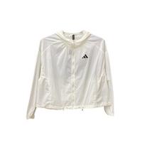 Adidas Laisvas Kasdienis Greitai Džiūstantis Striukė su Gobtuvu Moteriškos Striukės Kreminės Baltos KC6012 M