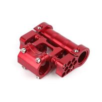 Adjustable Bicycles Double Stem Aluminum Alloy Folding Bike Porous Stem 25.4MM Hollows Bicycles Handlebar Stem raudona