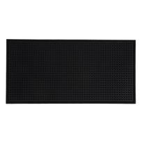 Bar Mat Coffee Bar Mats Anti-slip PVC Cup Mat Waterproof Heat Resistant Drain Mat For Bar Cafe Barista Cocktail Bartender juoda