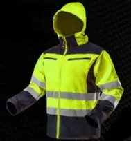 Neo Tools Darbinė striukė Neo Softshell, ryškiai geltona, M/50