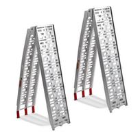 Set 2x Rampe de chargement pour Polaris Scrambler 1000 / 850 680 kg Alu I