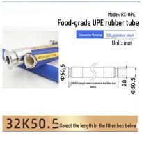 Hygienic UPE Rubber Hose with Tri-Clamp Fittings