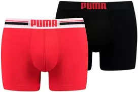 Puma Apatiniai Vyrams Placed Logo Juodas Raudona